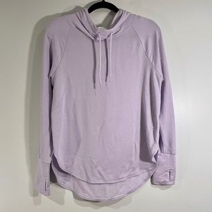 Athletic Works Purple Pullover Hoodie Long Sleeve Thumb Holes Womens Medium